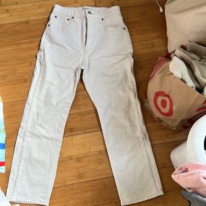 Abercrombie Ultra High Rise Ankle Straight Jean